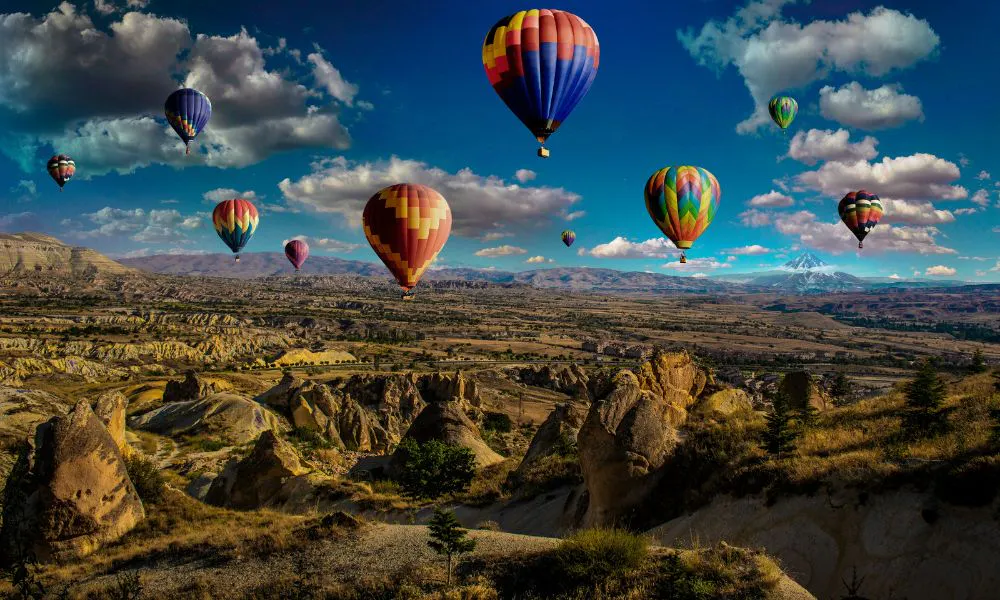 hot air balloons
