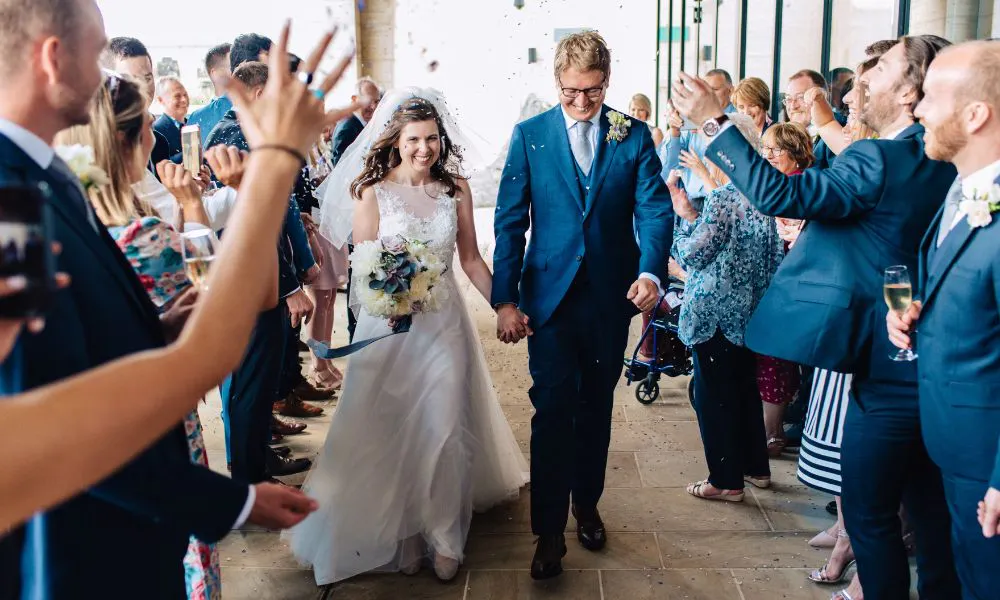 Couple just married