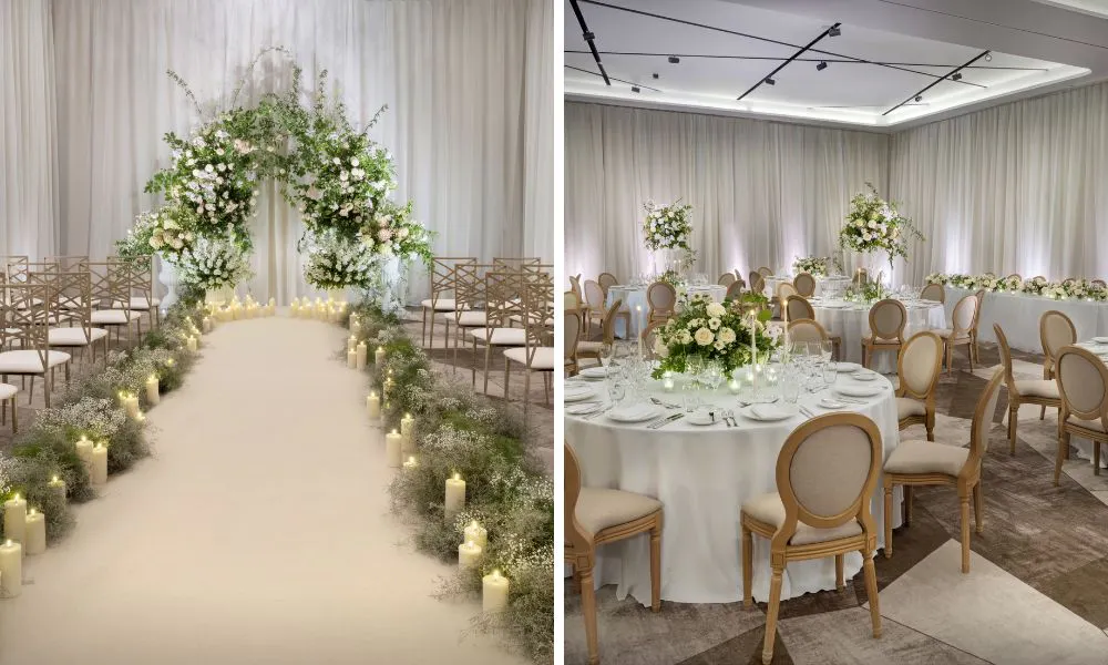 A modern ballroom at The Westin