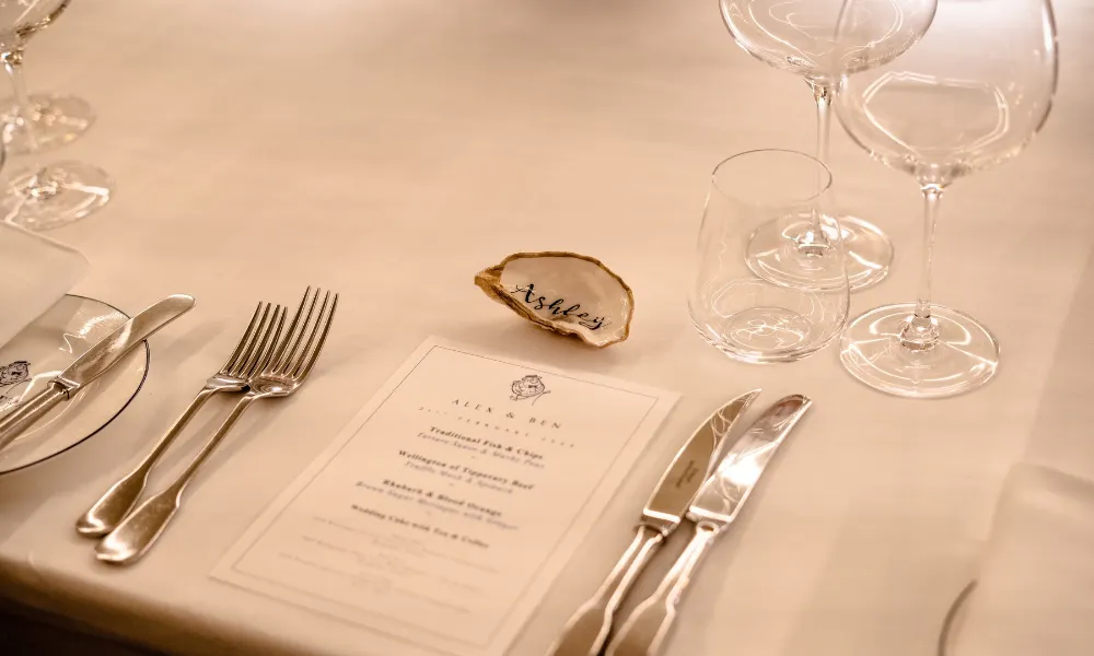 oystershell place card