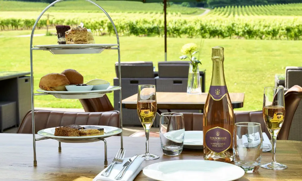 Vineyard views afternoon tea