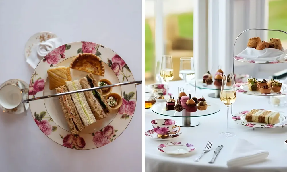 quiche and sandwiches from above