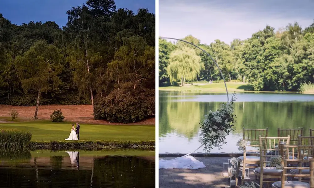The lake at Silvermere Inn on the Lake wedding venue