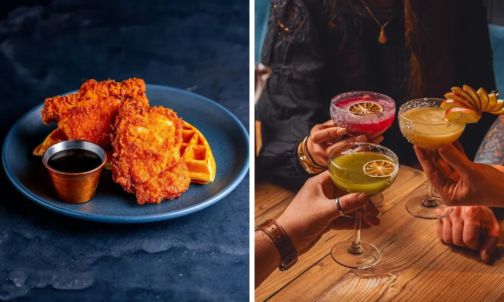 dirty bones chicken and waffles brunch