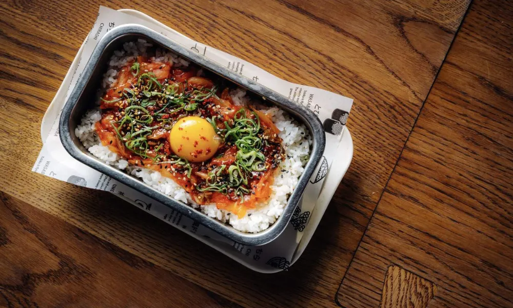 egg on rice at inko nito