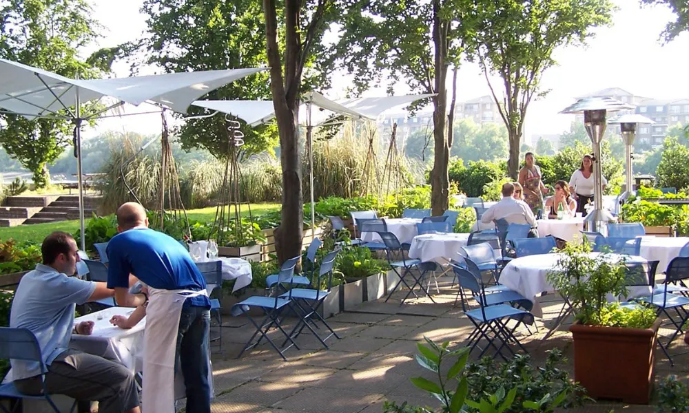 The River Cafe dining area