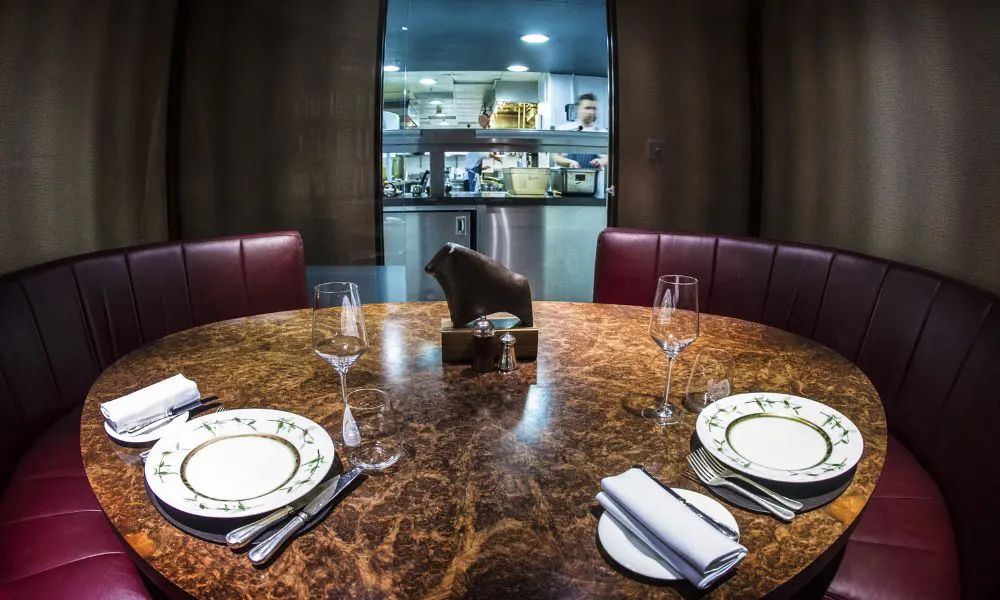 Chef's table for two at Corrigan's