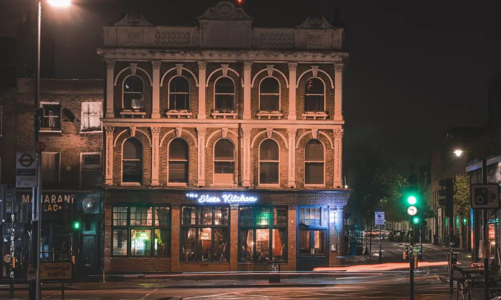 exterior shot of the blues kitchen in camden