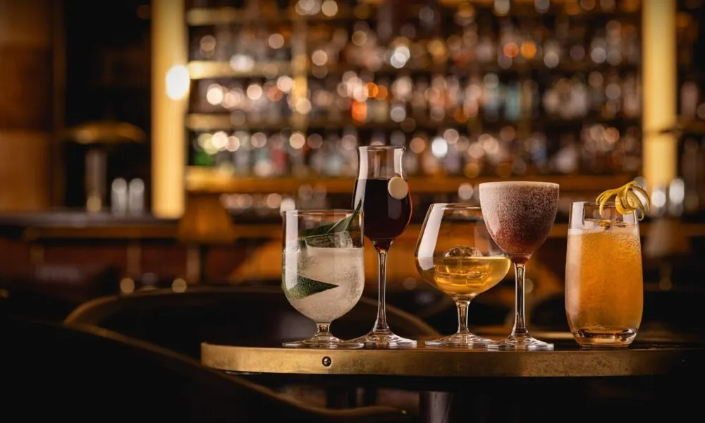 Hollywood themed cocktails at Bar Americain