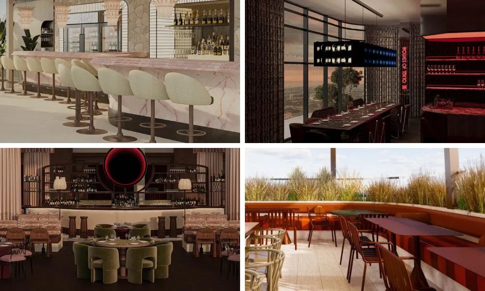 Interiors of four new restaurant concepts at Kensington Olympia