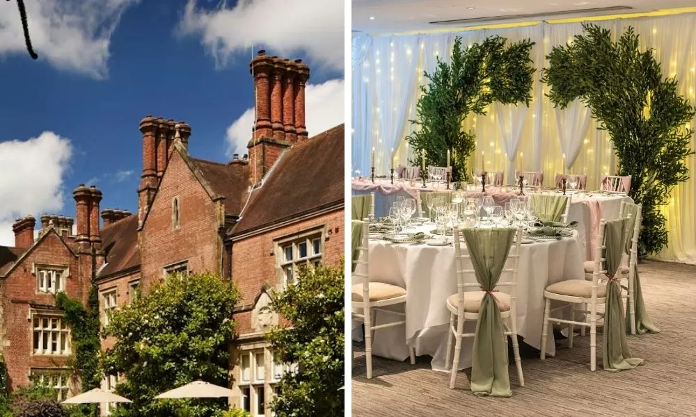 outside of manor and wedding breakfast