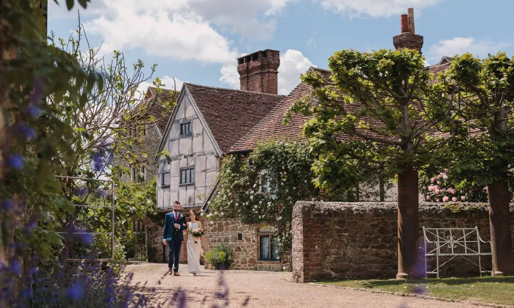 old tudor barn wedding venue in west sussex