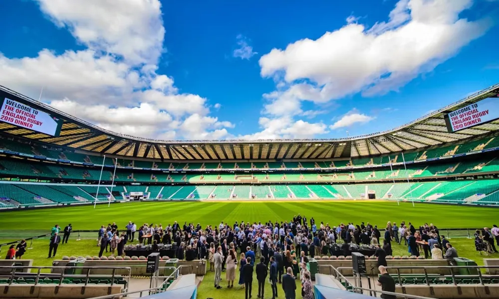 event pitchside at twickenham
