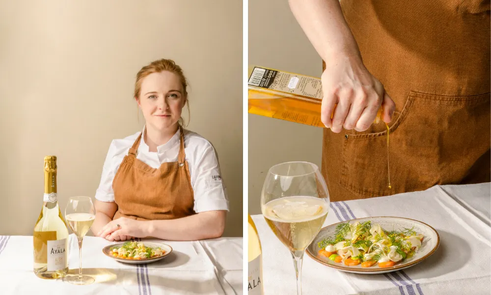 amber francis pouring rapeseed oil