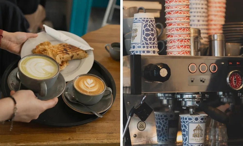 coffee and brunch at opera cafe