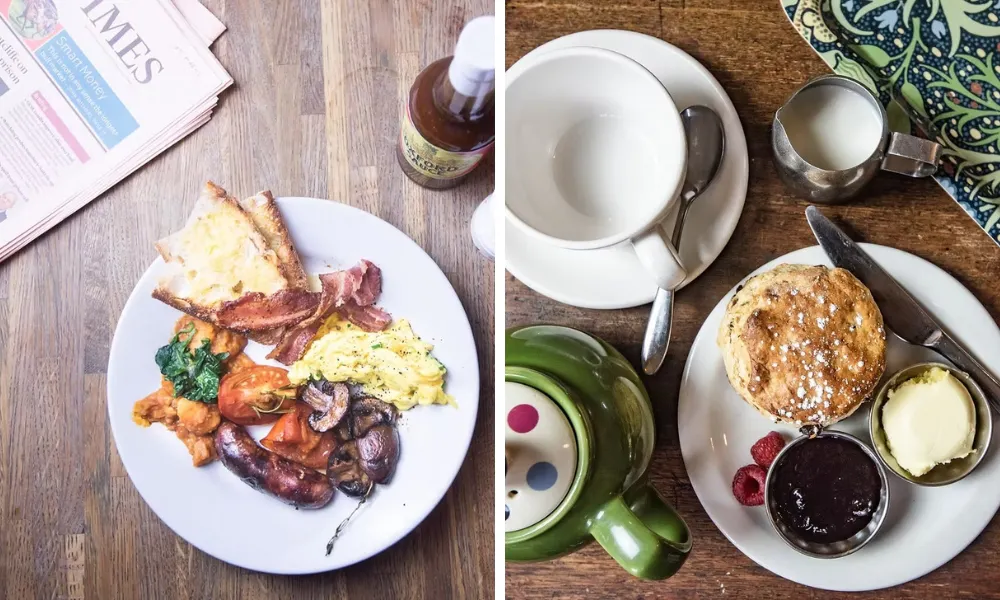 full english and a newspapaer