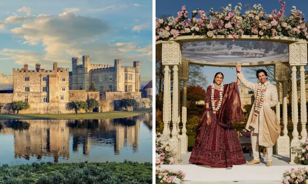 Leeds Castle wedding venue in Kent