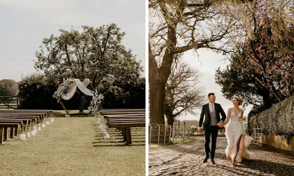 Barn wedding at Stock Farm on the Tatton Estate, Cheshire
