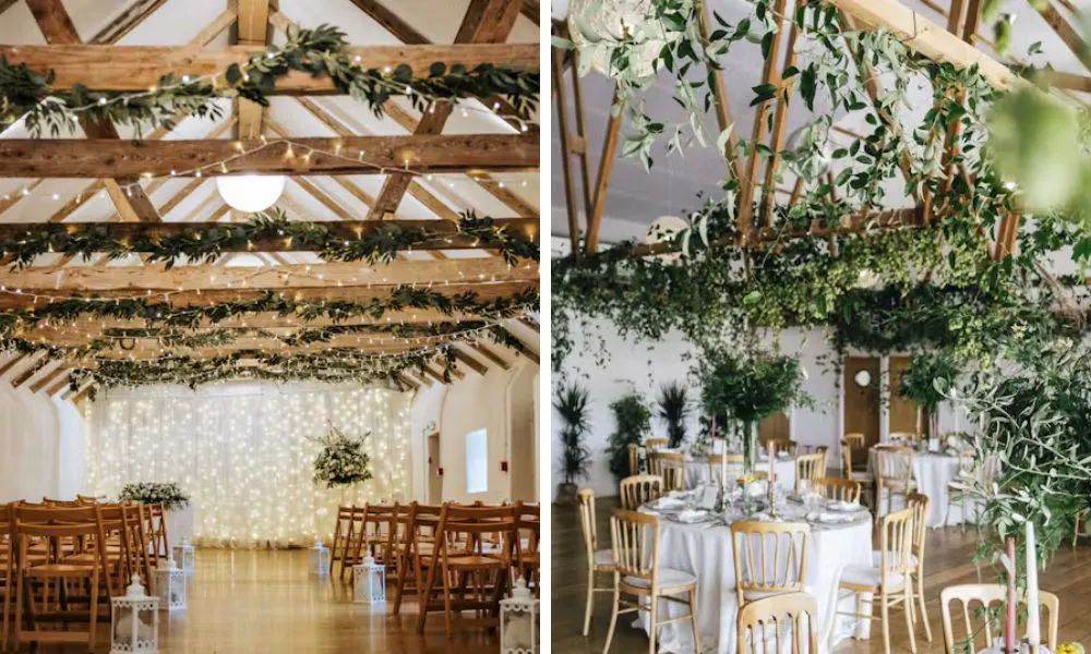 Barn wedding village at The Green, Cornwall