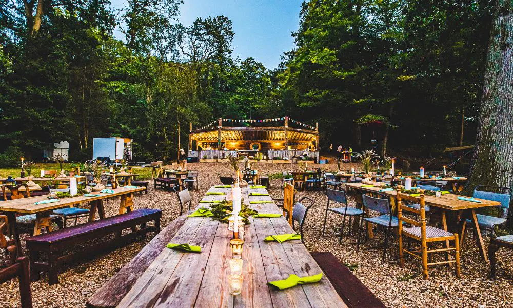 Woodland wedding at Wasing Estate, Berkshire