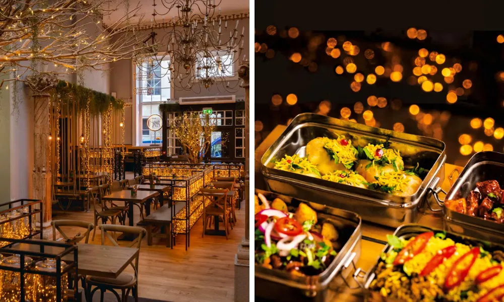 festive set menu at mowgli