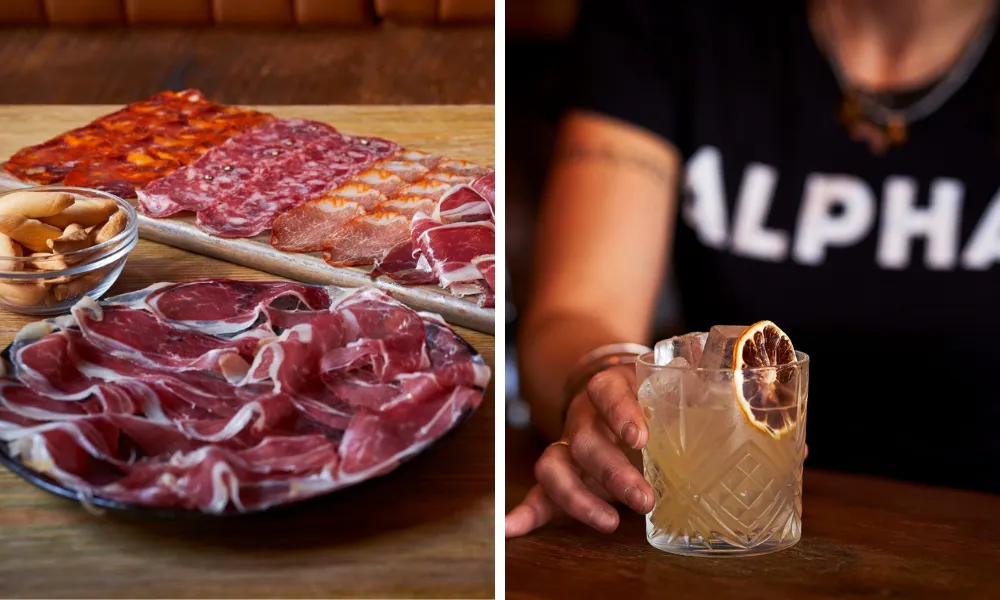 iberico ham and cocktails at lobos