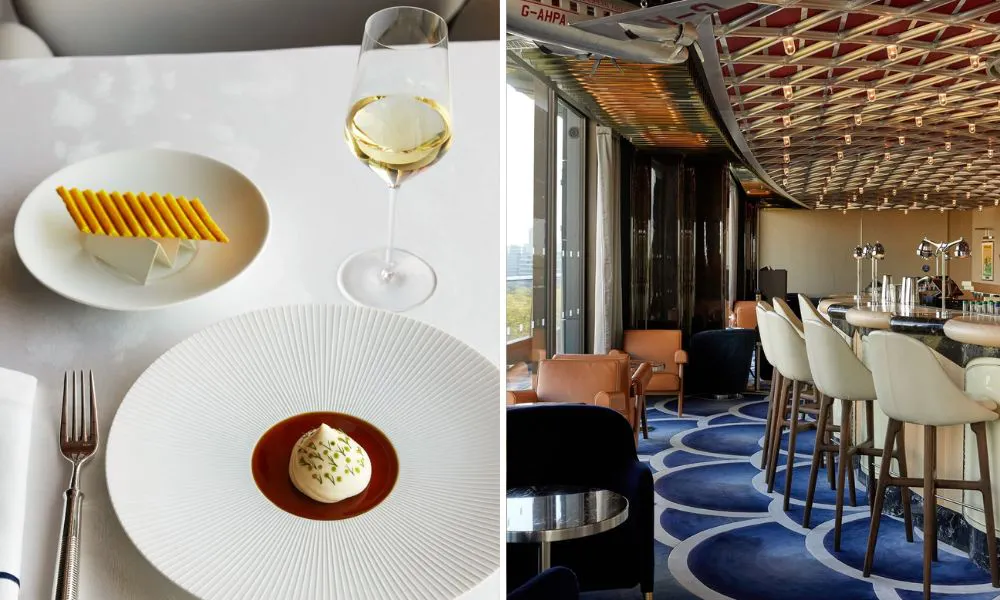 Food, wine and the bar at Brooklands