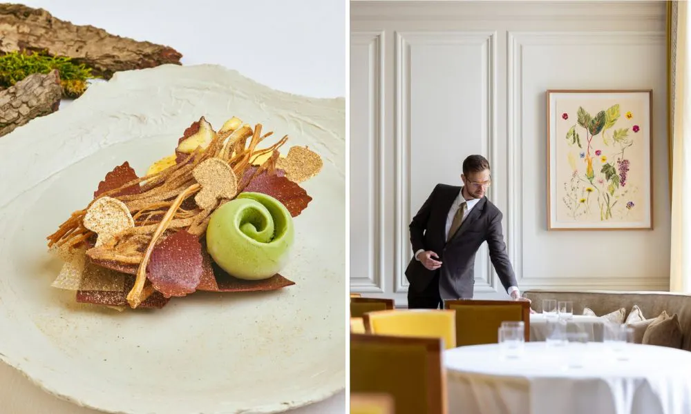 The dining room at Mauro Colagreco