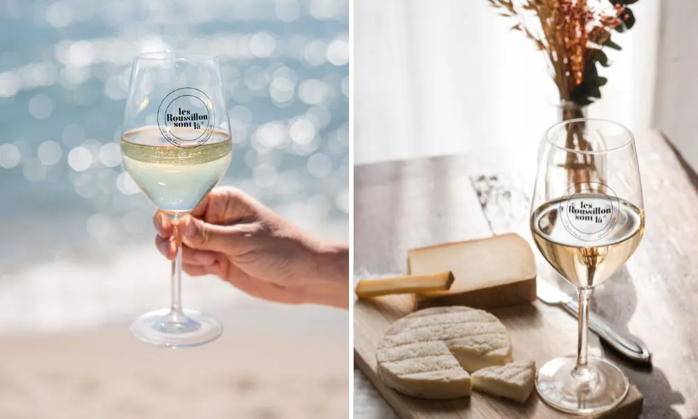 White Roussillon wine