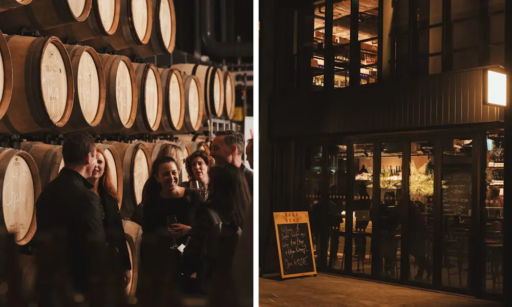 vagabond urban winery weddings by the barrels