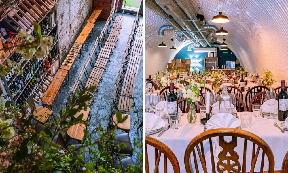 trendy modern wine bar wedding venue