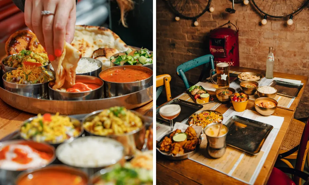 dishes at zindiya