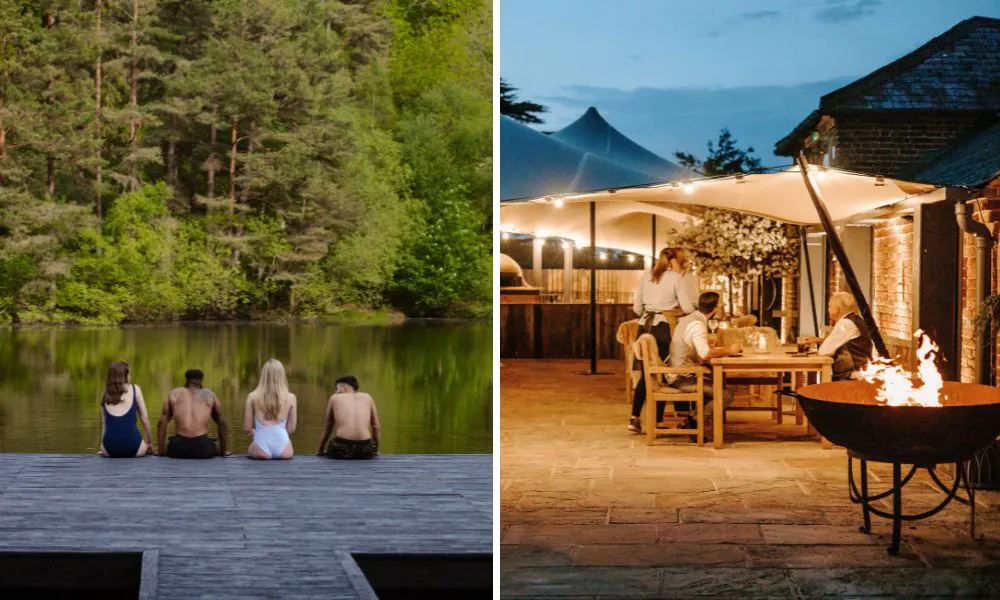 Wild swimming and fire pits