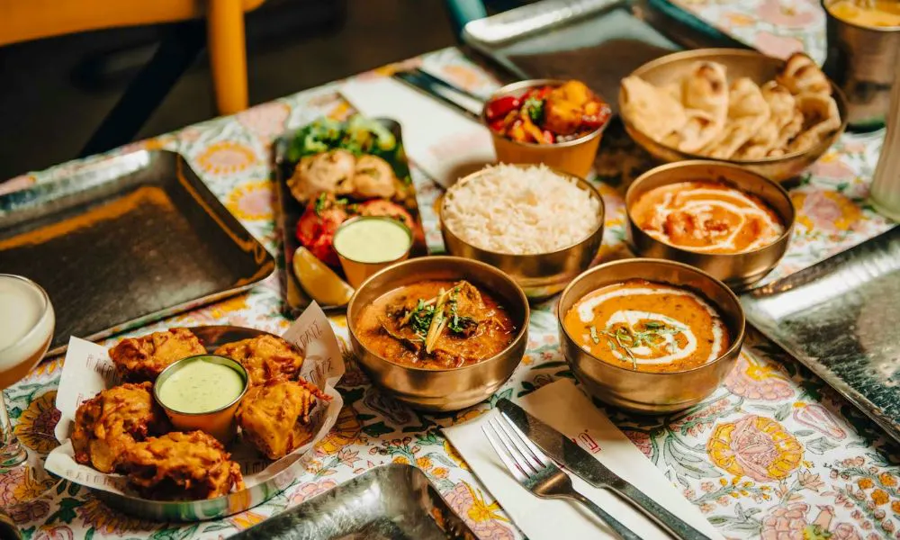 Romantic Indian street food restaurant