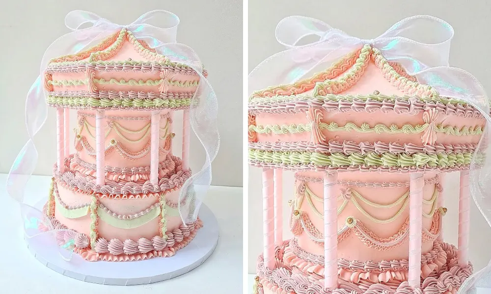 unusual carousel lambeth cakes by lily vanilli
