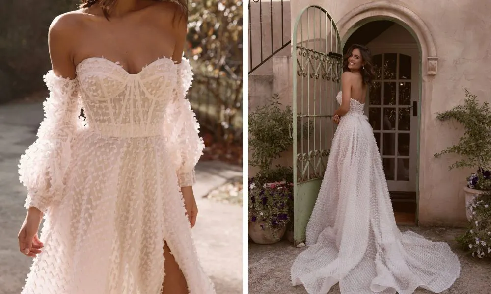Detailed wedding dress
