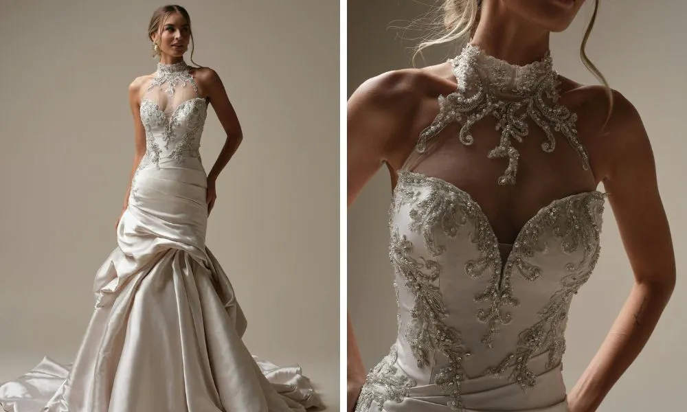 Dramatic wedding dress