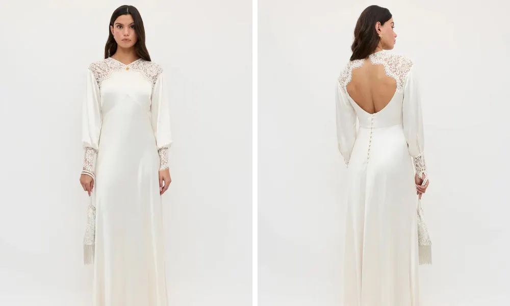 Affordable unique wedding dress