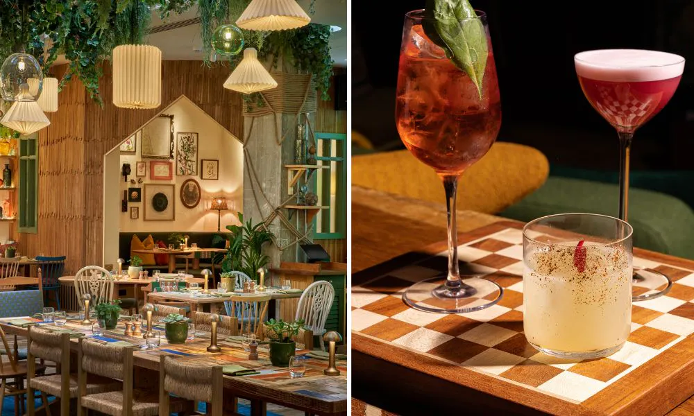 Dining room and cocktails