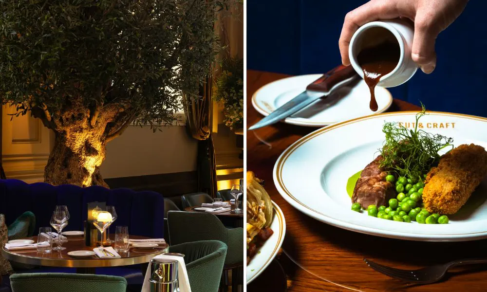 Interiors and dish at cut and craft