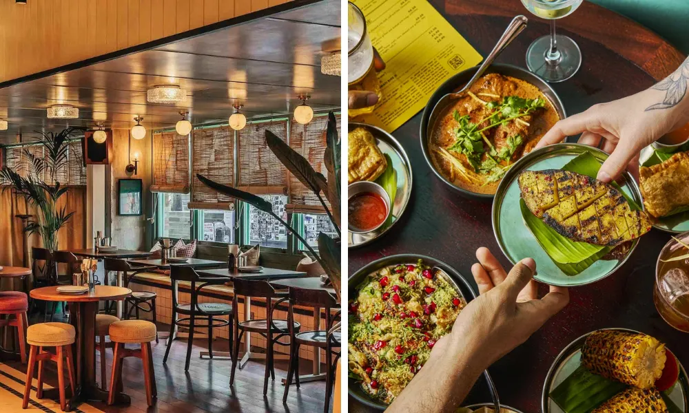 oxford permit room selection of Indian sharing plates