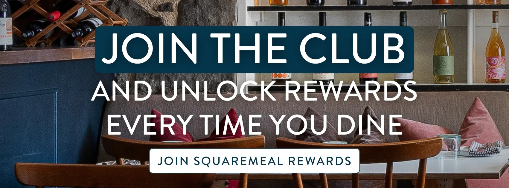 banner for SquareMeal restaurants rewads