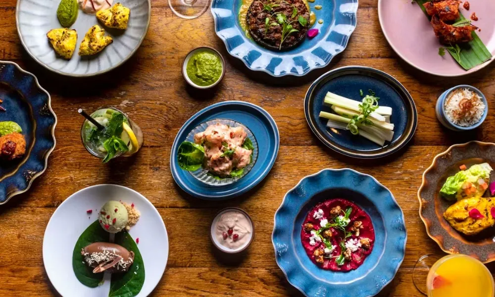indian dishes at cinnamon kitchen