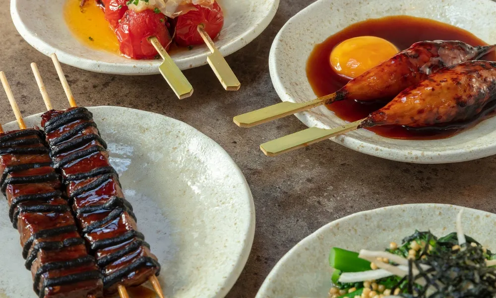 skewers at kushiya