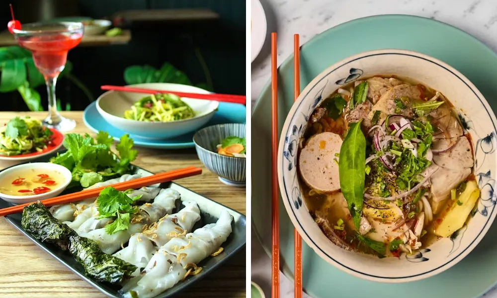 vietnamese dishes at saigon kitchen
