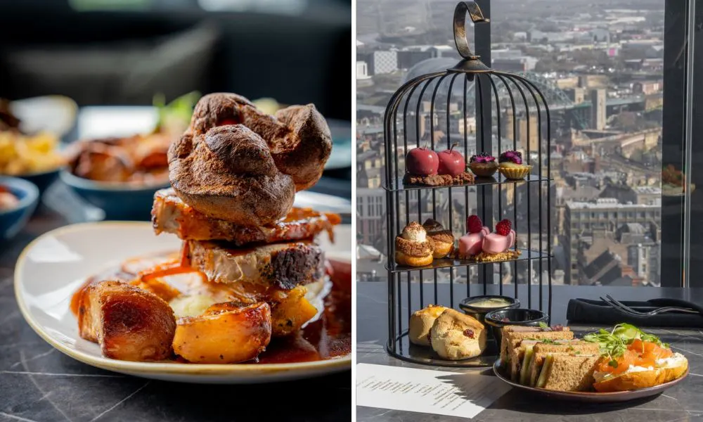 sunday roast and afternoon tea with a view