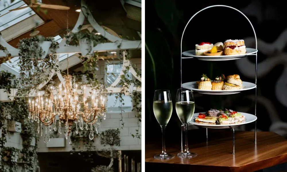 garden room and afternoon tea
