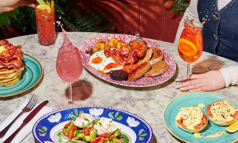 Bills colourful dishes and cocktails