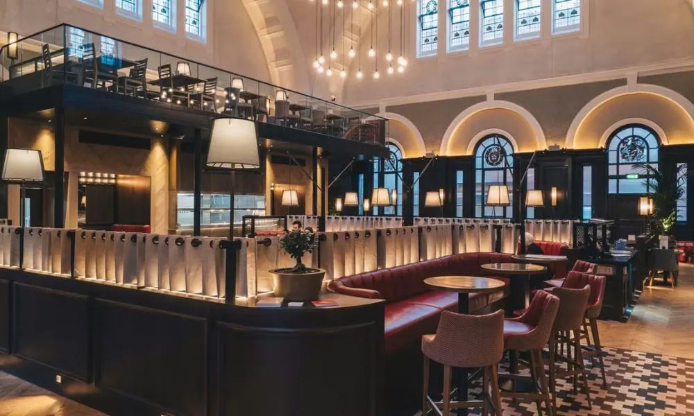 Glamorous bar area