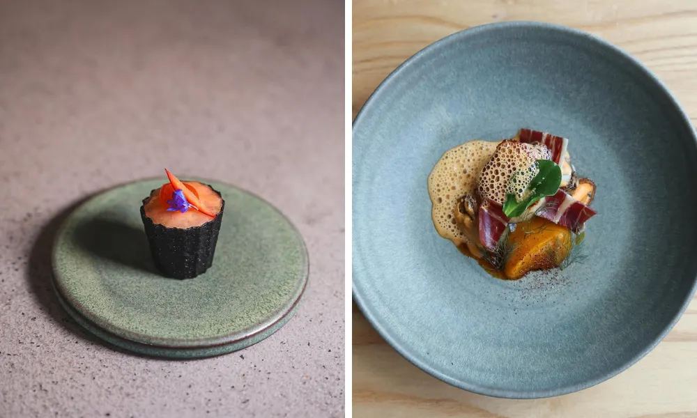 small croustade and fine dining starters